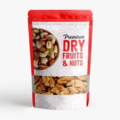 Printed Standy Zipper Dry Fruit Pouch (Pack of 50)