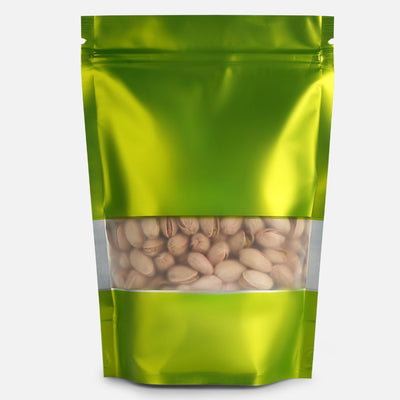 Matt Standy Pouch with Zipper with Window (Pack of 50)