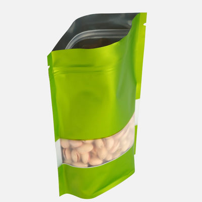 Matt Standy Pouch with Zipper with Window (Pack of 50)