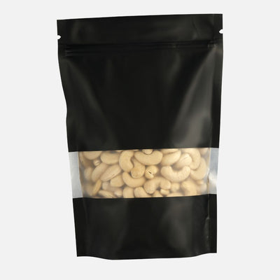 Matt Standy Pouch with Zipper with Window (Pack of 50)