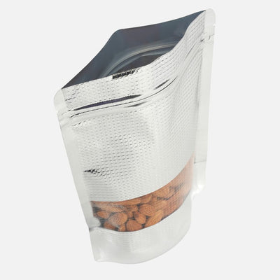 Embossed Silver & Gold Standy Pouch (Pack of 50)