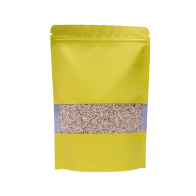 Matt Standy Pouch with Zipper with Window (Pack of 50)