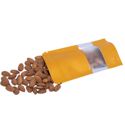 Matt Standy Pouch with Zipper with Window (Pack of 50)