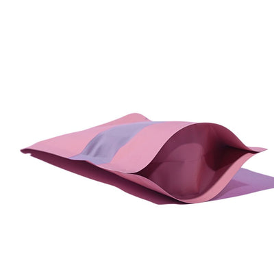 Matt Standy Pouch with Zipper with Window (Pack of 50)