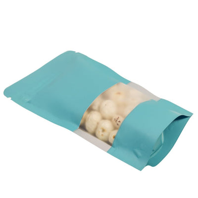 Matt Standy Pouch with Zipper with Window (Pack of 50)