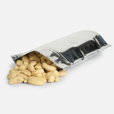 Silver standy pouch with zipper (Pack of 50)