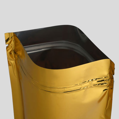 GOLD STANDY ZIPPER POUCH (Pack of 50)
