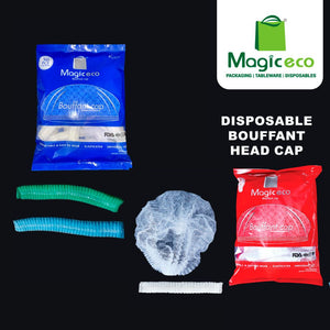 DISPOSABLE BOUFFANT HEAD CAPS